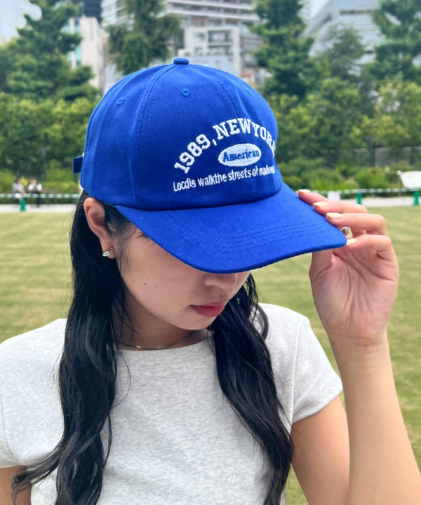 NEWYORKフロント刺繍ロゴキャップ | WR6233002 | ブルー