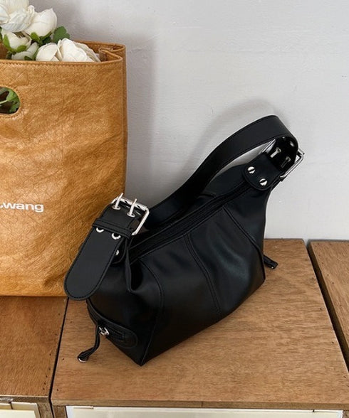 フェイクレザーベルトデザインハンドバッグ | WOMEN | WR1233013 | ブラック