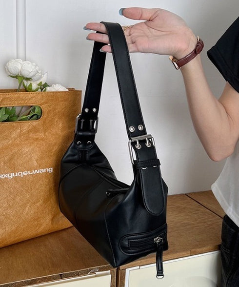 フェイクレザーベルトデザインハンドバッグ | WOMEN | WR1233013 | ブラック