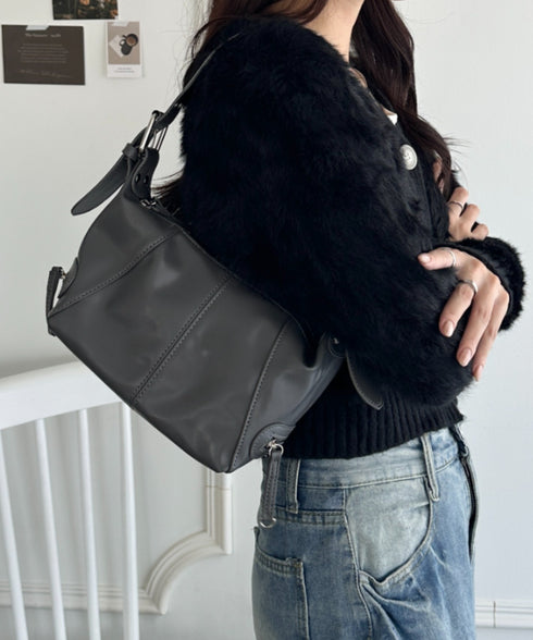 PUベルトデザインハンドバッグ | WR1233013 | グレー