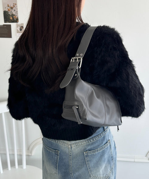 PUベルトデザインハンドバッグ | WR1233013 | グレー