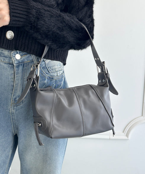 PUベルトデザインハンドバッグ | WR1233013 | グレー