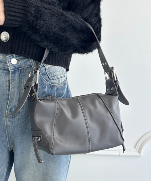 PUベルトデザインハンドバッグ | WR1233013 | グレー