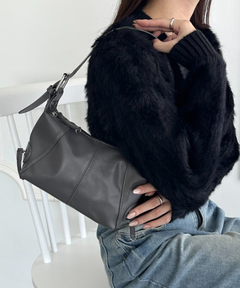 PUベルトデザインハンドバッグ | WR1233013 | グレー