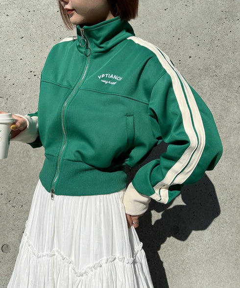 ラインショート丈トラックジャケット | CL2233573 | グリーン