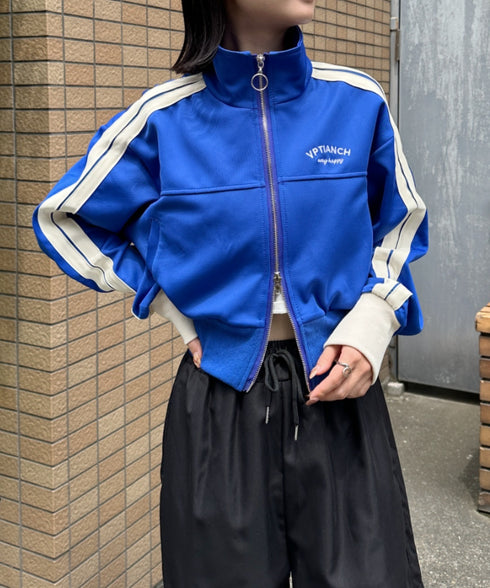 ラインショート丈トラックジャケット | CL2233573 | ブルー