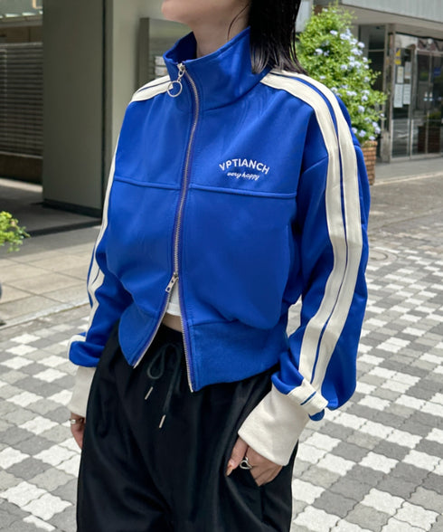 ラインショート丈トラックジャケット | CL2233573 | ブルー