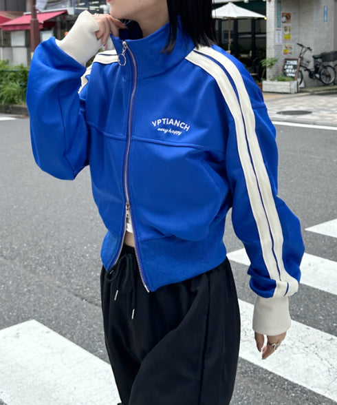 ラインショート丈トラックジャケット | CL2233573 | ブルー