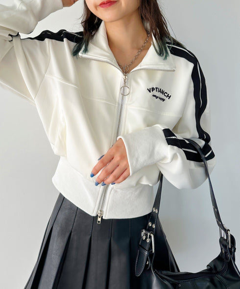 ラインショート丈トラックジャケット | CL2233573 | ホワイト