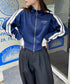 ラインショート丈トラックジャケット | CL2233573 | ネイビー