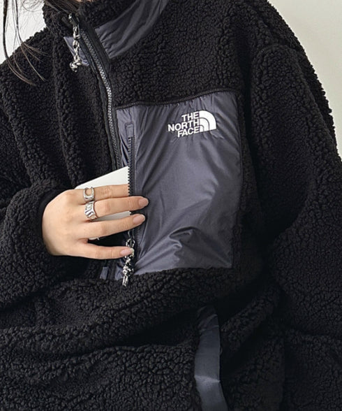 THE NORTH FACE(ザ・ノースフェイス)/2WAY リバーシブル 軽量 保温 プレイグリーン ボアフリース ナイロン ハーフジップアノラック/PLAY GREEN RVS FLEECE ANORAK | IM2234009 | ブラック