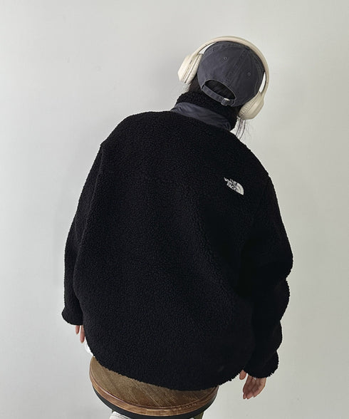 THE NORTH FACE(ザ・ノースフェイス)/2WAY リバーシブル 軽量 保温 プレイグリーン ボアフリース ナイロン ハーフジップアノラック/PLAY GREEN RVS FLEECE ANORAK | IM2234009 | ブラック