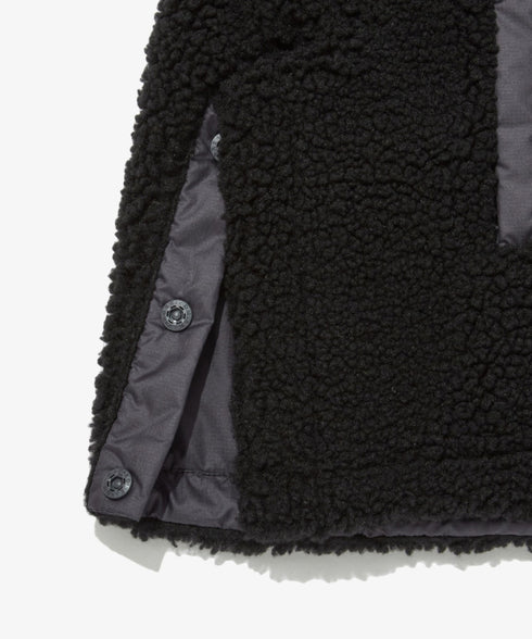 THE NORTH FACE(ザ・ノースフェイス)/2WAY リバーシブル 軽量 保温 プレイグリーン ボアフリース ナイロン ハーフジップアノラック/PLAY GREEN RVS FLEECE ANORAK | IM2234009 | ブラック