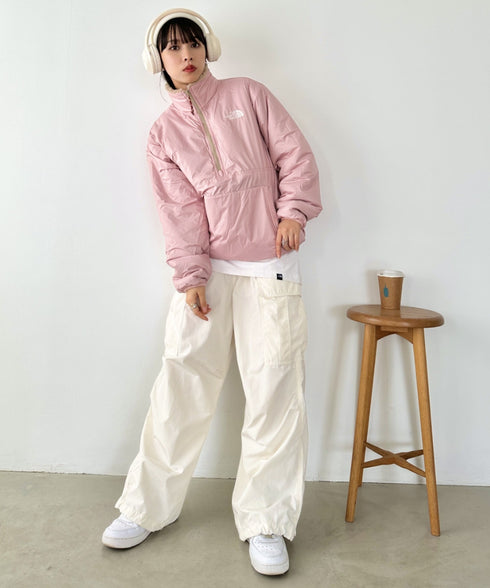 THE NORTH FACE(ザ・ノースフェイス)/2WAY リバーシブル 軽量 保温 プレイグリーン ボアフリース ナイロン ハーフジップアノラック/PLAY GREEN RVS FLEECE ANORAK | IM2234009 | キャメル