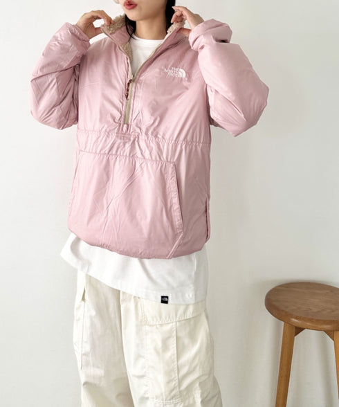 THE NORTH FACE(ザ・ノースフェイス)/2WAY リバーシブル 軽量 保温 プレイグリーン ボアフリース ナイロン ハーフジップアノラック/PLAY GREEN RVS FLEECE ANORAK | IM2234009 | キャメル