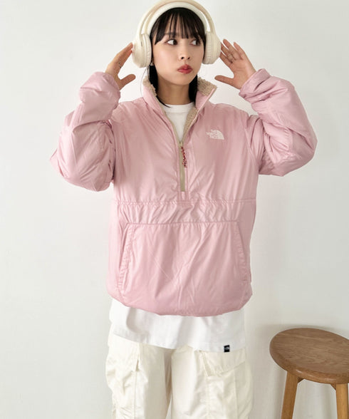 THE NORTH FACE(ザ・ノースフェイス)/2WAY リバーシブル 軽量 保温 プレイグリーン ボアフリース ナイロン ハーフジップアノラック/PLAY GREEN RVS FLEECE ANORAK | IM2234009 | キャメル