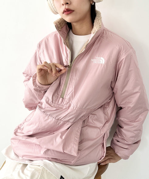 THE NORTH FACE(ザ・ノースフェイス)/2WAY リバーシブル 軽量 保温 プレイグリーン ボアフリース ナイロン ハーフジップアノラック/PLAY GREEN RVS FLEECE ANORAK | IM2234009 | キャメル