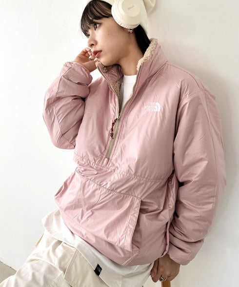 THE NORTH FACE(ザ・ノースフェイス)/2WAY リバーシブル 軽量 保温 プレイグリーン ボアフリース ナイロン ハーフジップアノラック/PLAY GREEN RVS FLEECE ANORAK | IM2234009 | キャメル