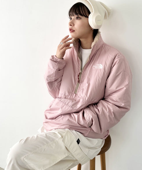 THE NORTH FACE(ザ・ノースフェイス)/2WAY リバーシブル 軽量 保温 プレイグリーン ボアフリース ナイロン ハーフジップアノラック/PLAY GREEN RVS FLEECE ANORAK | IM2234009 | キャメル