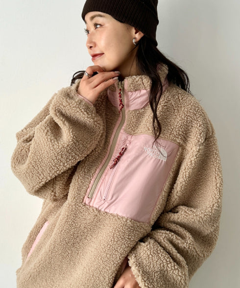 THE NORTH FACE(ザ・ノースフェイス)/2WAY リバーシブル 軽量 保温 プレイグリーン ボアフリース ナイロン ハーフジップアノラック/PLAY GREEN RVS FLEECE ANORAK | IM2234009 | キャメル