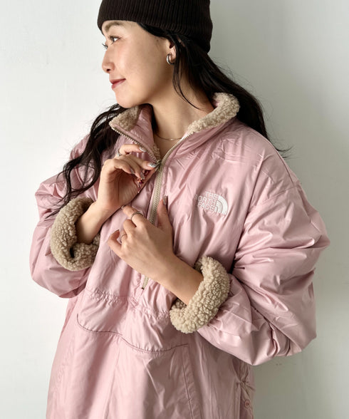 THE NORTH FACE(ザ・ノースフェイス)/2WAY リバーシブル 軽量 保温 プレイグリーン ボアフリース ナイロン ハーフジップアノラック/PLAY GREEN RVS FLEECE ANORAK | IM2234009 | キャメル