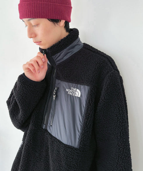 THE NORTH FACE(ザ・ノースフェイス)/2WAY リバーシブル 軽量 保温 プレイグリーン ボアフリース ナイロン ハーフジップアノラック/PLAY GREEN RVS FLEECE ANORAK | IM2234009 | ブラック