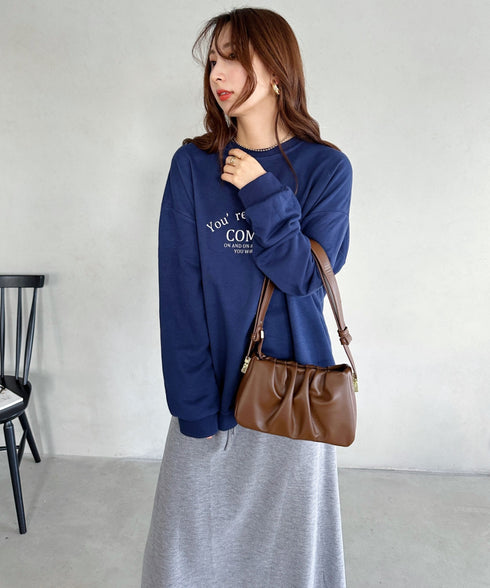 tack desigh leather shoulder bag／2WAYタックデザインPUショルダーバッグ | UN1233730 | ブラウン