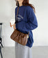 tack desigh leather shoulder bag／2WAYタックデザインPUショルダーバッグ | UN1233730 | ブラウン