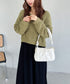 tack desigh leather shoulder bag／2WAYタックデザインPUショルダーバッグ | UN1233730 | アイボリー