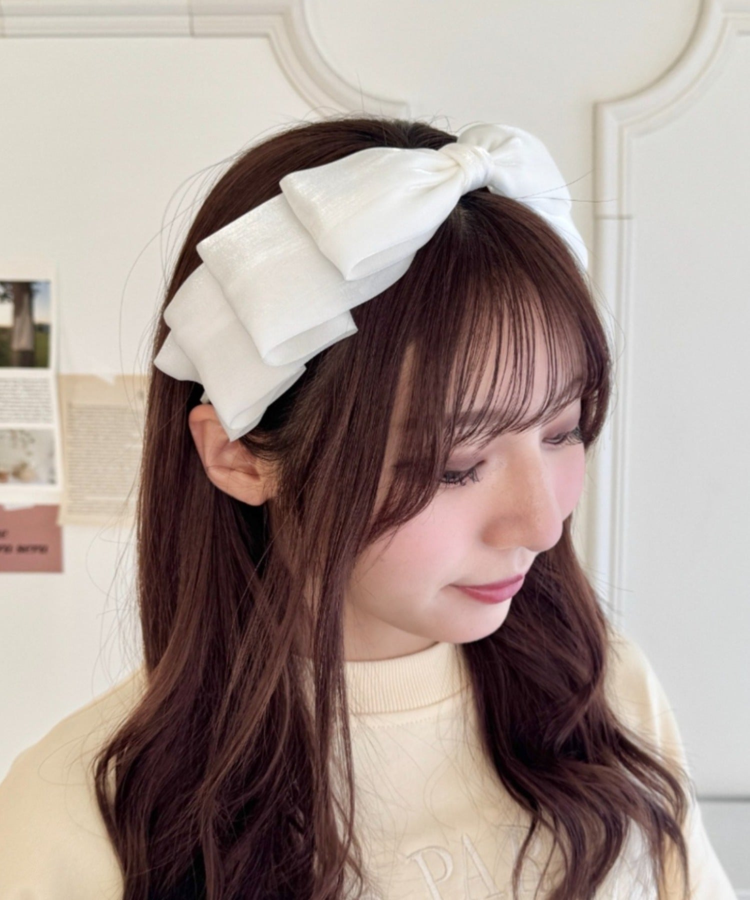 7色展開】ボリュームリボンカチューシャ | NU4233929 | ホワイト