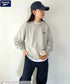 【WEB限定 別注】Reebok(リーボック)/ワンポイント 刺繍ロゴ クルーネック スウェット | IM2234029 | グレー