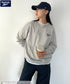 【WEB限定 別注】Reebok(リーボック)/ワンポイント 刺繍ロゴ クルーネック スウェット | IM2234029 | グレー