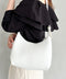 round moon shoulder bag／ワンハンドルラウンドムーンPUショルダーバッグ | UN12410052 | アイボリー