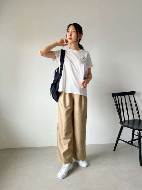 【POLOCHAMPS/ポロチャンプス】別注 ワンポイント刺繍 ローカット コートスニーカー | CL3233033 | グリーン