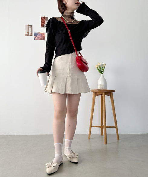 【22.5cm～24.5cm】リボンポインテッドトゥパンプス | CL32410262 | アイボリー