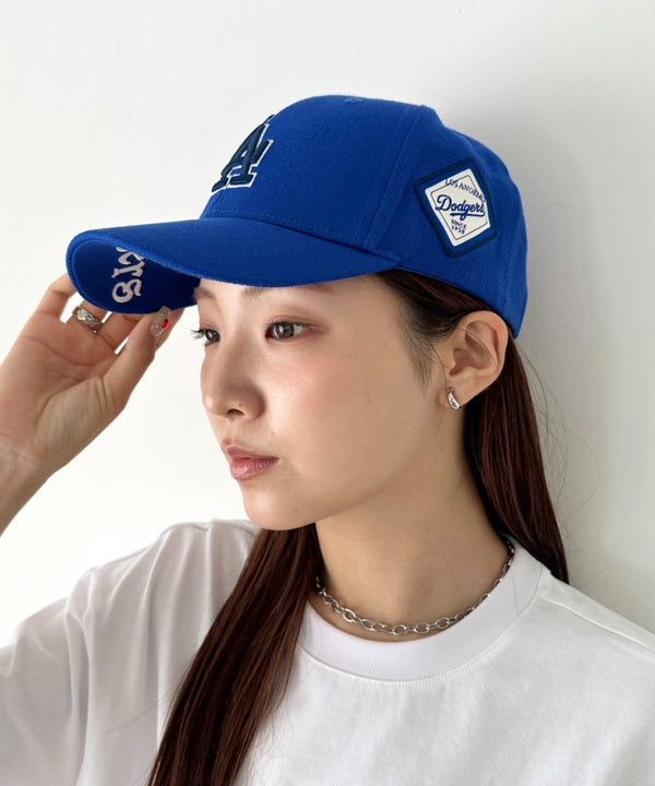 MLB Korea(エムエルビーコリア)/ダイヤモンド刺繍ロゴパッチボールキャップ メジャーリーグ べースボール ロゴキャップ サイズ調整可能/DIAMOND LOGO PATCH BALL CAP | AT52410317 | ブルー