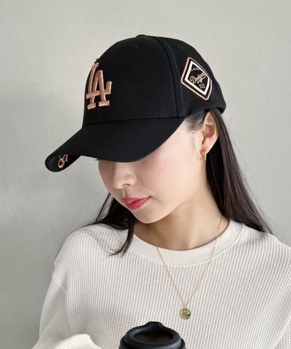 MLB Korea(エムエルビーコリア)/ダイヤモンド刺繍ロゴパッチボールキャップ メジャーリーグ べースボール ロゴキャップ サイズ調整可能/DIAMOND LOGO PATCH BALL CAP | AT52410317 | ブラック系その他2