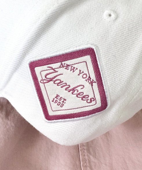 MLB Korea(エムエルビーコリア)/ダイヤモンド刺繍ロゴパッチボールキャップ メジャーリーグ べースボール ロゴキャップ サイズ調整可能/DIAMOND LOGO PATCH BALL CAP | AT52410317 | ホワイト