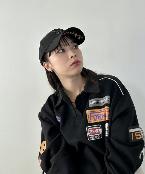 MLB Korea(エムエルビーコリア)/ダイヤモンド刺繍ロゴパッチボールキャップ メジャーリーグ べースボール ロゴキャップ サイズ調整可能/DIAMOND LOGO PATCH BALL CAP | AT52410317 | ブラック×ゴールド