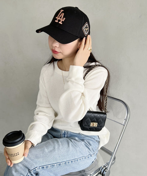 MLB Korea(エムエルビーコリア)/ダイヤモンド刺繍ロゴパッチボールキャップ メジャーリーグ べースボール ロゴキャップ サイズ調整可能/DIAMOND LOGO PATCH BALL CAP | AT52410317 | ブラック系その他2