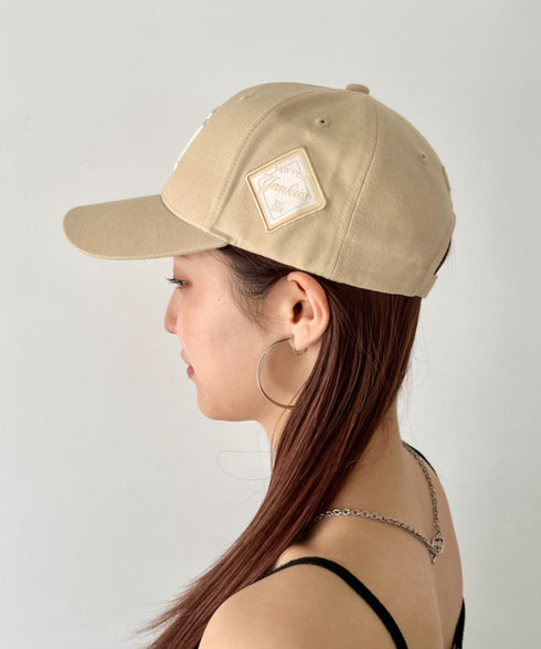 MLB Korea(エムエルビーコリア)/ダイヤモンド刺繍ロゴパッチボールキャップ メジャーリーグ べースボール ロゴキャップ サイズ調整可能/DIAMOND LOGO PATCH BALL CAP | AT52410317 | ベージュ