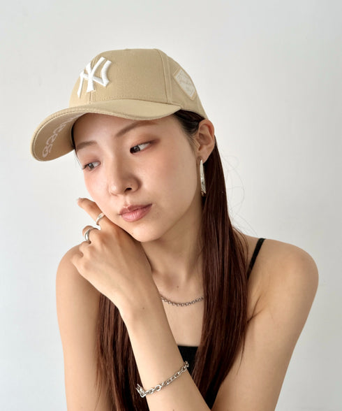 MLB Korea(エムエルビーコリア)/ダイヤモンド刺繍ロゴパッチボールキャップ メジャーリーグ べースボール ロゴキャップ サイズ調整可能/DIAMOND LOGO PATCH BALL CAP | AT52410317 | ベージュ