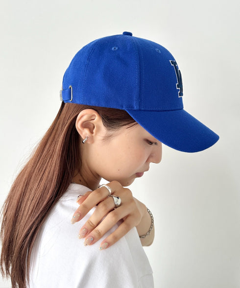 MLB Korea(エムエルビーコリア)/ダイヤモンド刺繍ロゴパッチボールキャップ メジャーリーグ べースボール ロゴキャップ サイズ調整可能/DIAMOND LOGO PATCH BALL CAP | AT52410317 | ブルー