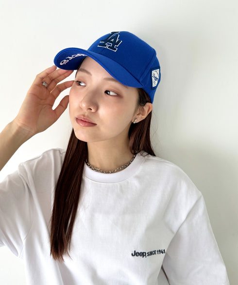 MLB Korea(エムエルビーコリア)/ダイヤモンド刺繍ロゴパッチボールキャップ メジャーリーグ べースボール ロゴキャップ サイズ調整可能/DIAMOND LOGO PATCH BALL CAP | AT52410317 | ブルー