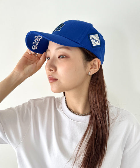 MLB Korea(エムエルビーコリア)/ダイヤモンド刺繍ロゴパッチボールキャップ メジャーリーグ べースボール ロゴキャップ サイズ調整可能/DIAMOND LOGO PATCH BALL CAP | AT52410317 | ブルー