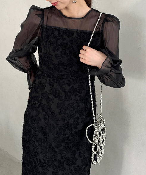 2WAYビーズミニバッグ パーティーバッグ | MD1241008 | ブラック