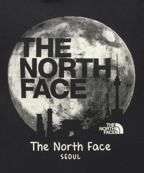 国内未発売 THE NORTH FACE(ザ・ノースフェイス)/A4対応 大容量 プリント コットン キャンバストートバッグ/TNF COTTON TOTE SEOUL | IM12410399 | ブラック
