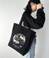 国内未発売 THE NORTH FACE(ザ・ノースフェイス)/A4対応 大容量 プリント コットン キャンバストートバッグ/TNF COTTON TOTE SEOUL | IM12410399 | ブラック