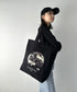 国内未発売 THE NORTH FACE(ザ・ノースフェイス)/A4対応 大容量 プリント コットン キャンバストートバッグ/TNF COTTON TOTE SEOUL | IM12410399 | ブラック
