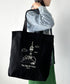 国内未発売 THE NORTH FACE(ザ・ノースフェイス)/A4対応 大容量 プリント コットン キャンバストートバッグ/TNF COTTON TOTE SEOUL | IM12410399 | ブラック系その他